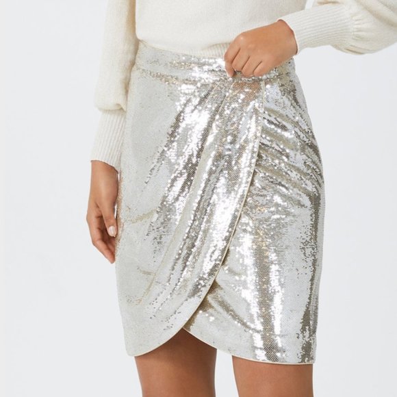 BCBG disco skirt / NWT / sequin mini skirt! - Picture 3 of 6